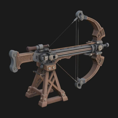 Siege Ballista Model Design 6 3D Print Model