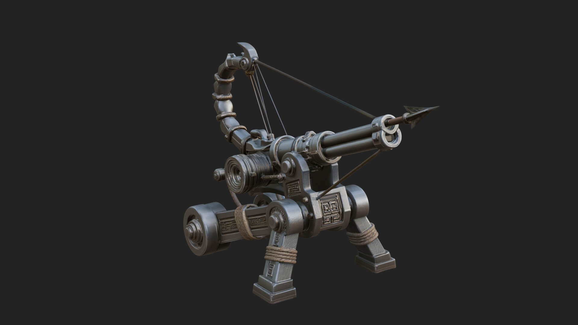 Siege Ballista Model Design 7 3D Print Model 3D Model
