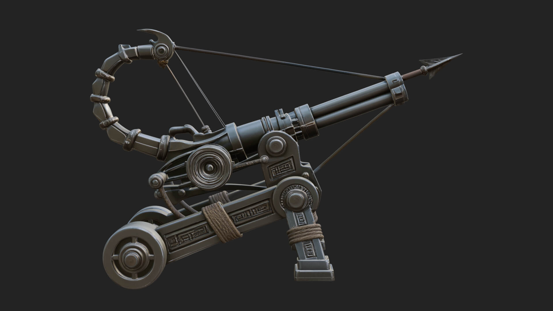 Siege Ballista Model Design 7 3D Print Model 3D Model