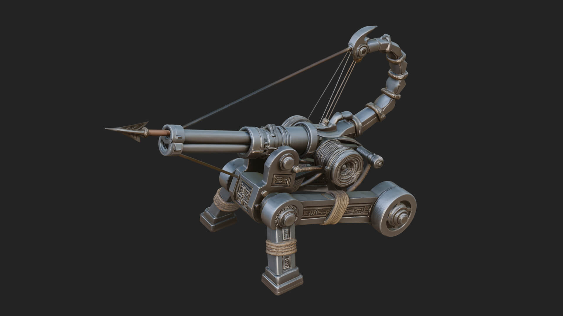 Siege Ballista Model Design 7 3D Print Model 3D Model