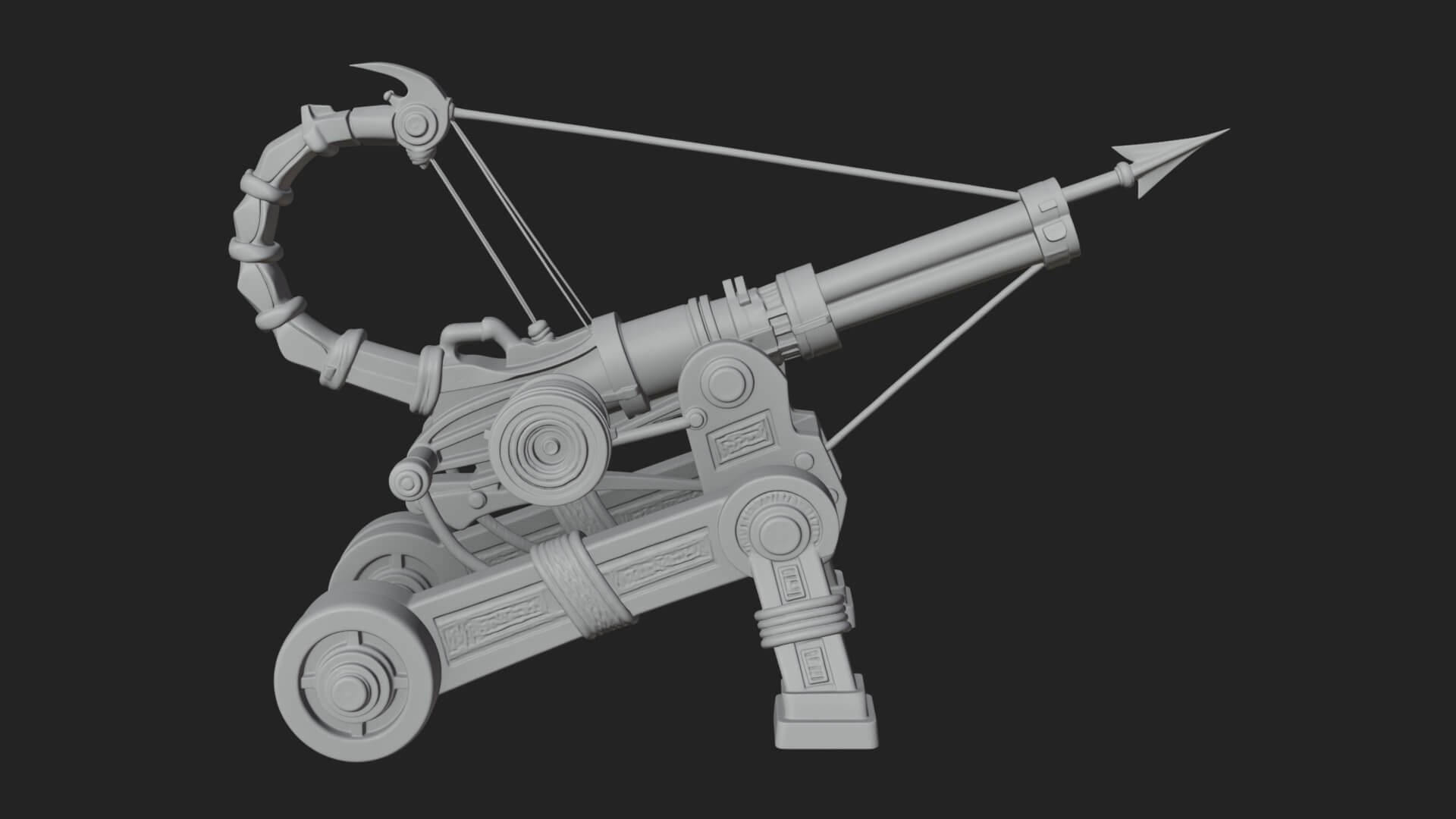 Siege Ballista Model Design 7 3D Print Model 3D Model