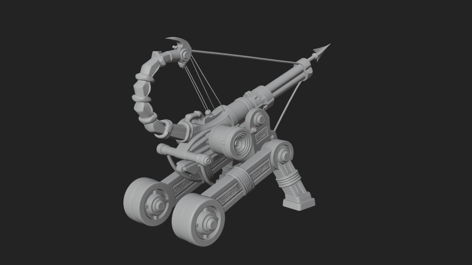 Siege Ballista Model Design 7 3D Print Model 3D Model