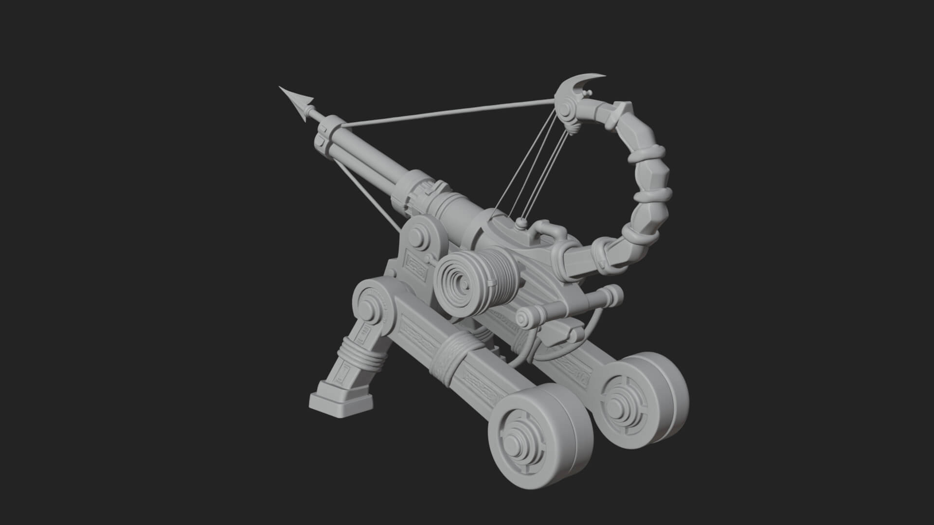 Siege Ballista Model Design 7 3D Print Model 3D Model