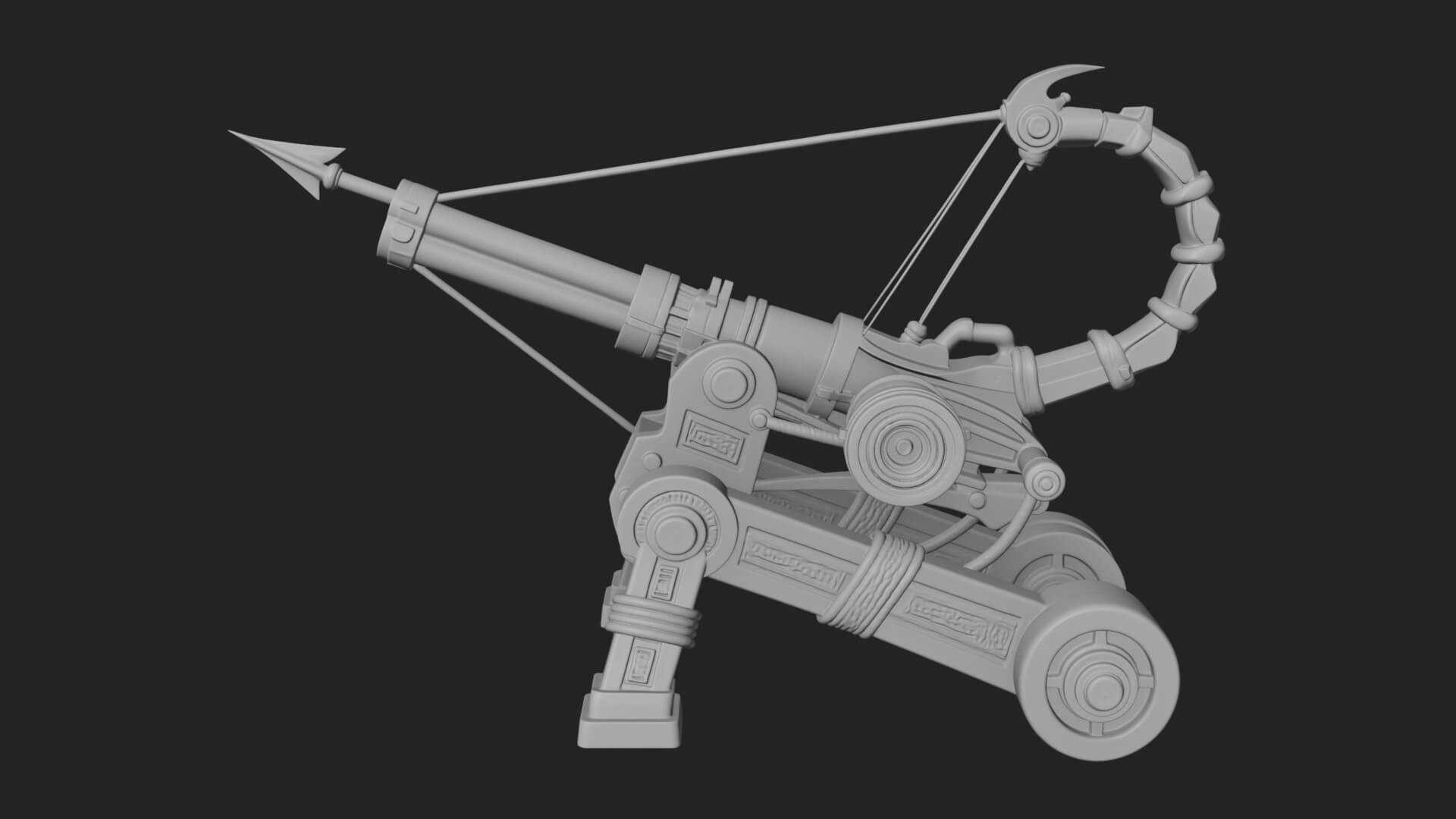 Siege Ballista Model Design 7 3D Print Model 3D Model