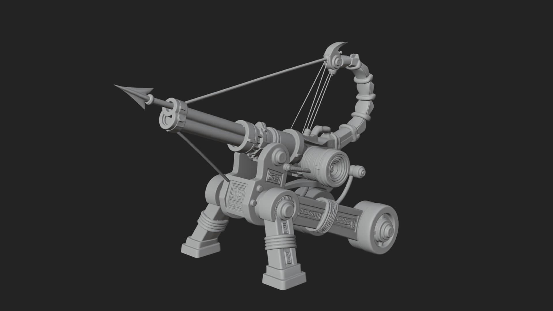 Siege Ballista Model Design 7 3D Print Model 3D Model