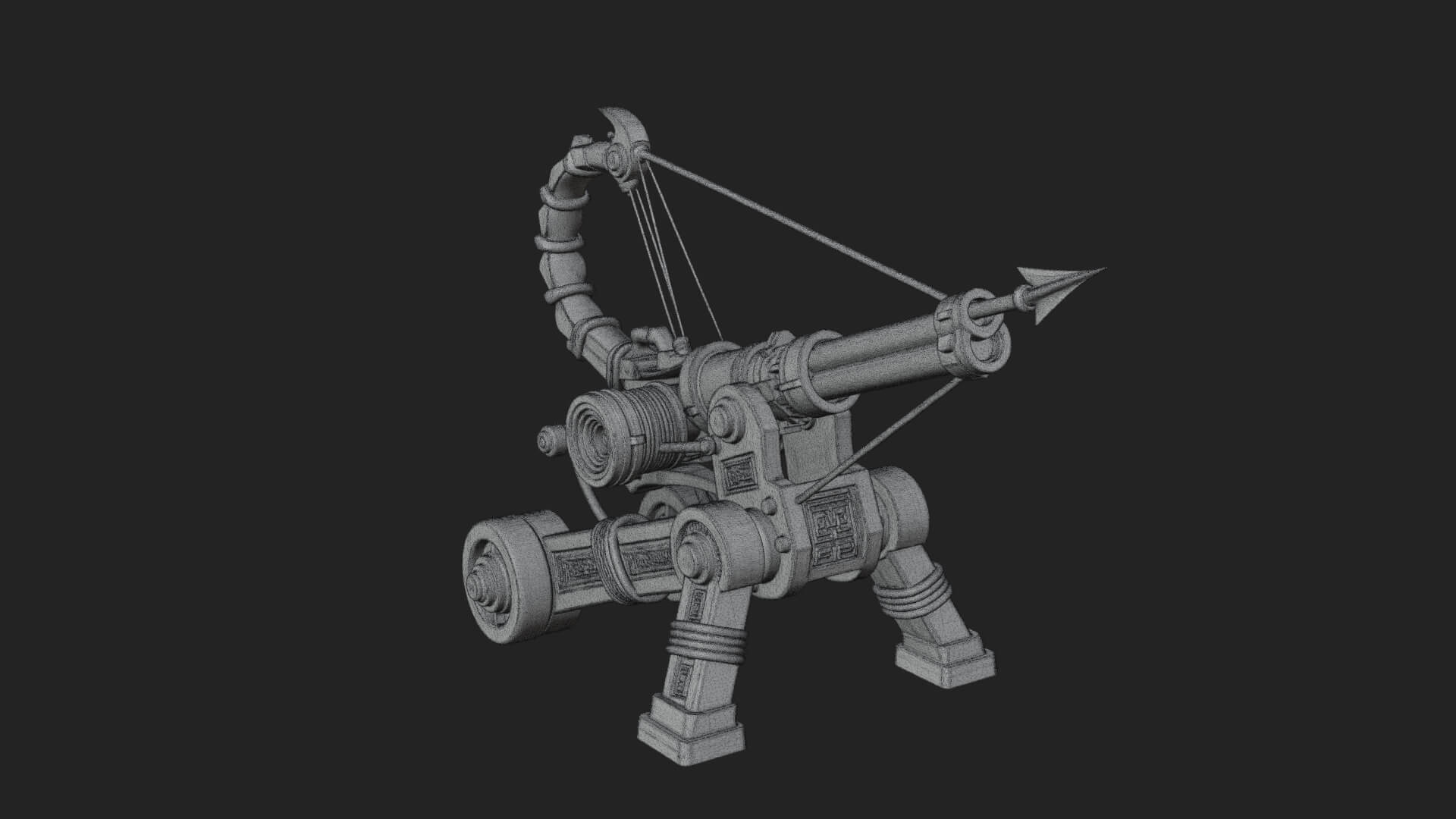 Siege Ballista Model Design 7 3D Print Model 3D Model