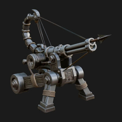 Siege Ballista Model Design 7 3D Print Model