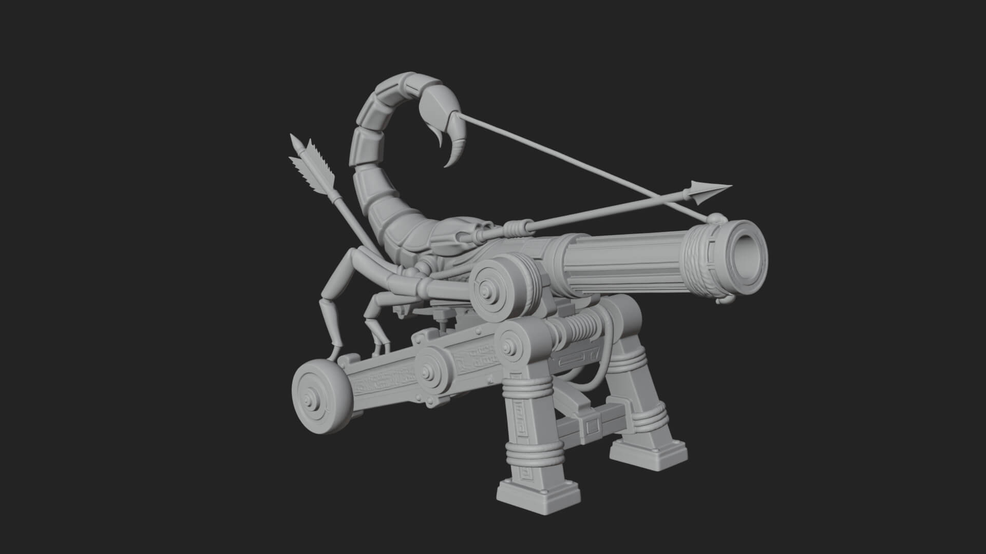 Siege Ballista Model Design 8 3D Print Model 3D Model