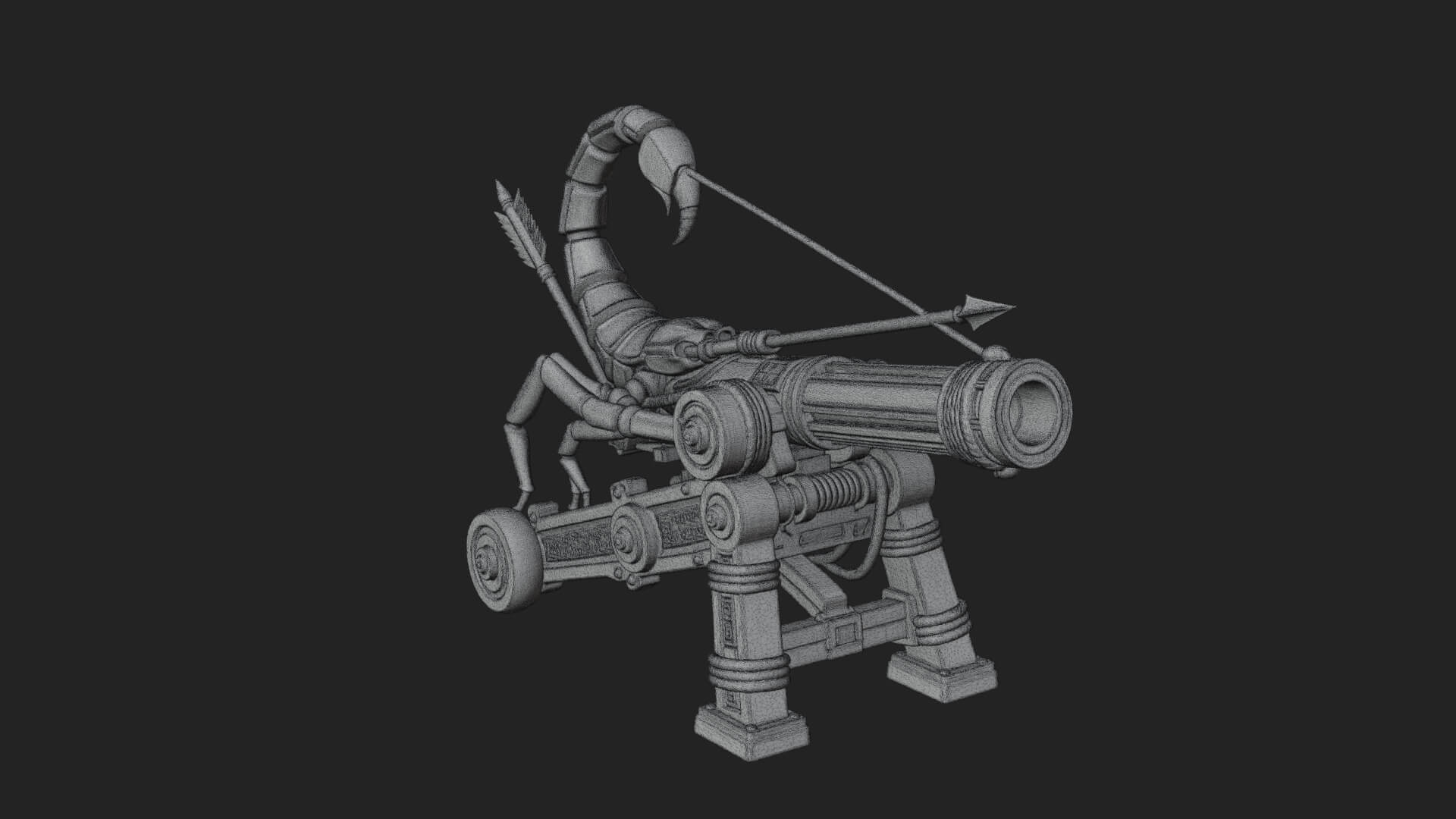 Siege Ballista Model Design 8 3D Print Model 3D Model