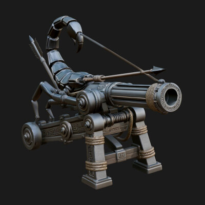 Siege Ballista Model Design 8 3D Print Model