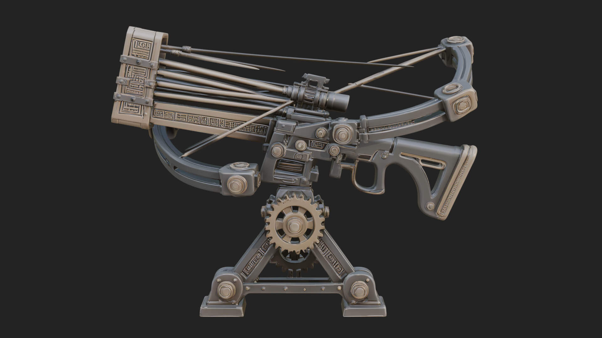 Siege Ballista Model Design 9 3D Print Model 3D Model