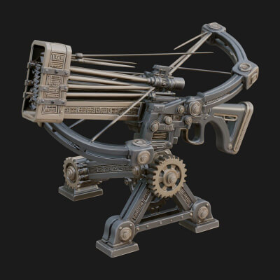 Siege Ballista Model Design 9 3D Print Model