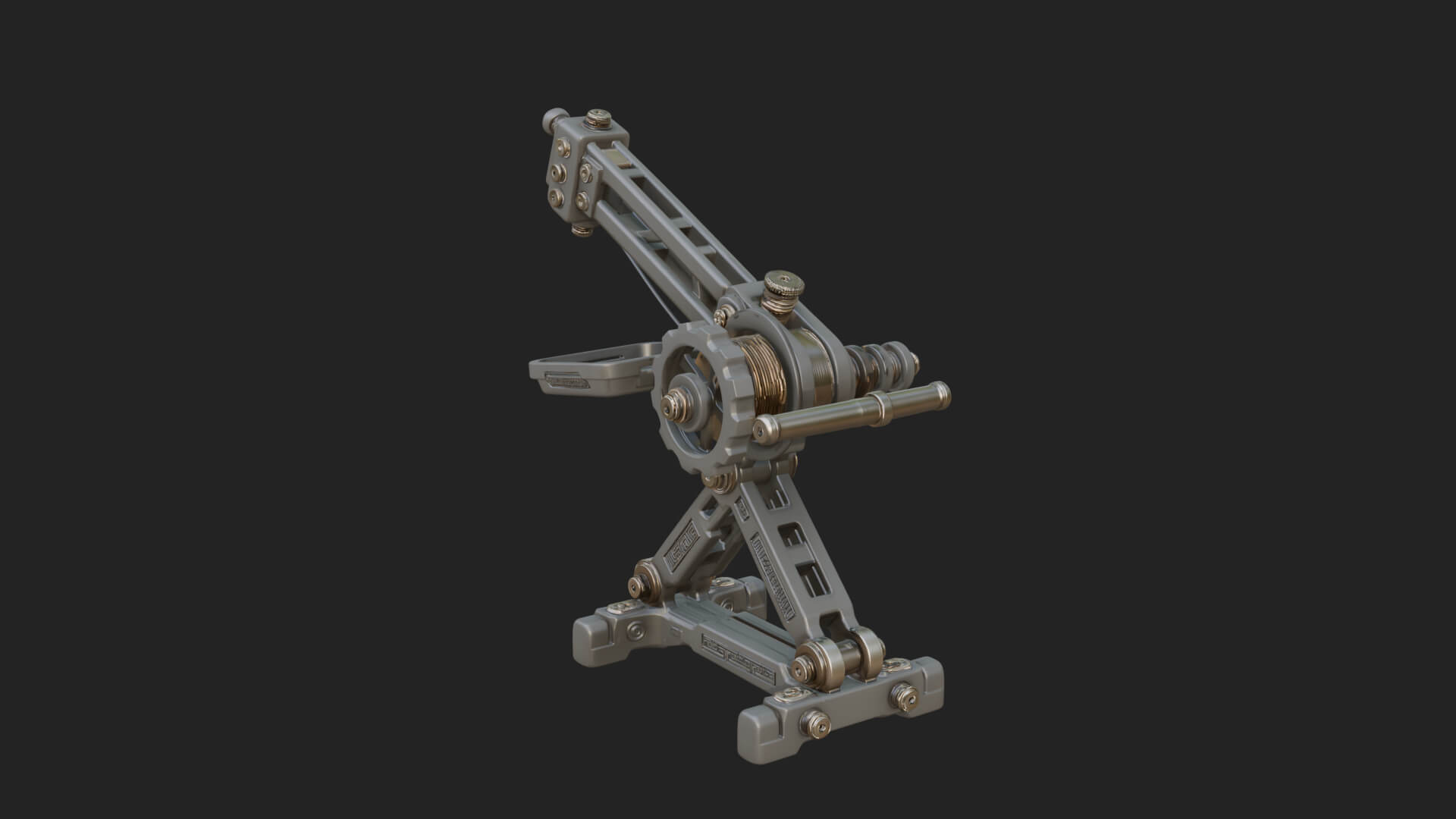Siege Catapult Frame Model Design 2 3D Print Model 3D Model