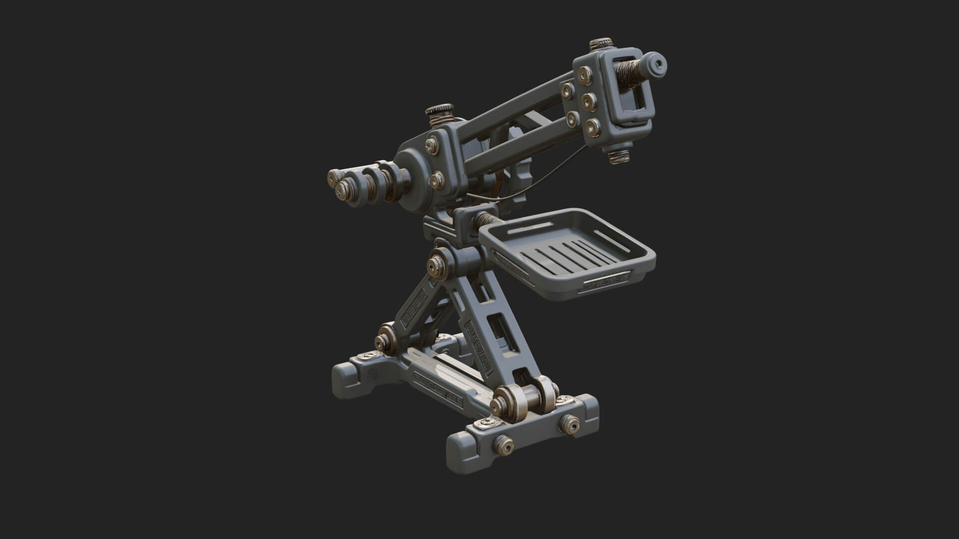 Siege Catapult Frame Model Design 2 3D Print Model 3D Model