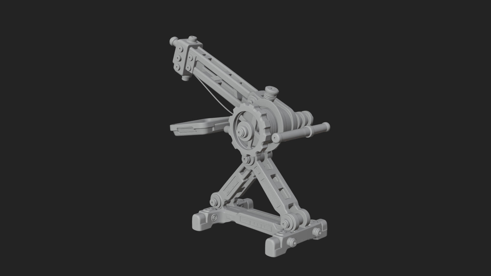 Siege Catapult Frame Model Design 2 3D Print Model 3D Model
