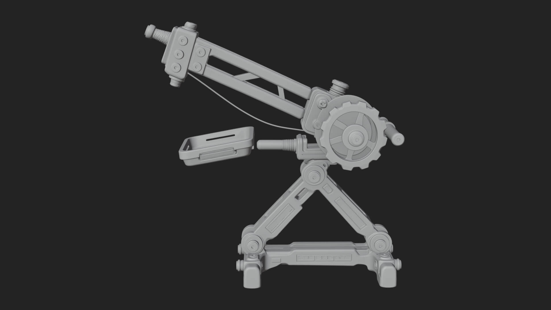 Siege Catapult Frame Model Design 2 3D Print Model 3D Model