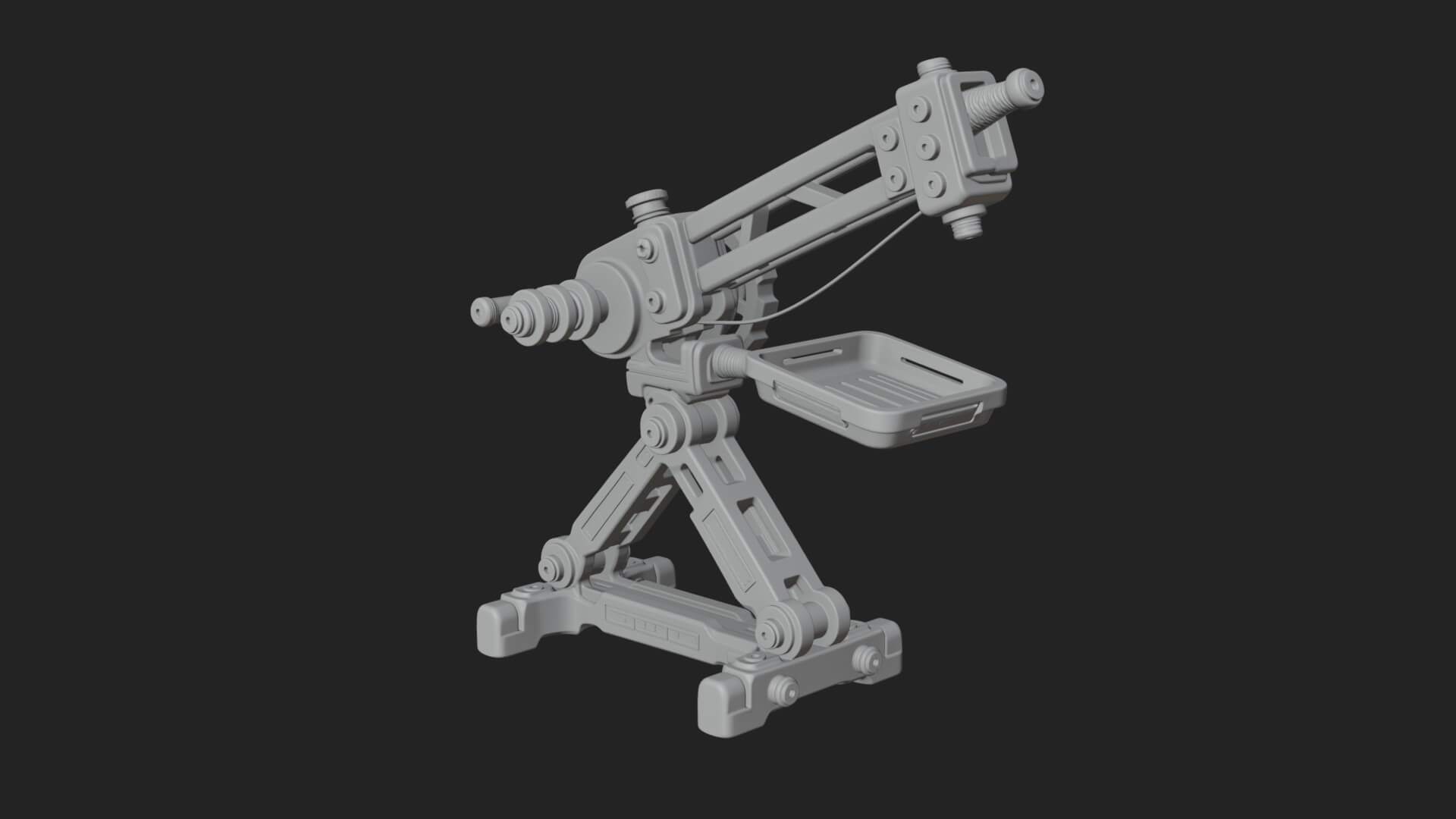 Siege Catapult Frame Model Design 2 3D Print Model 3D Model