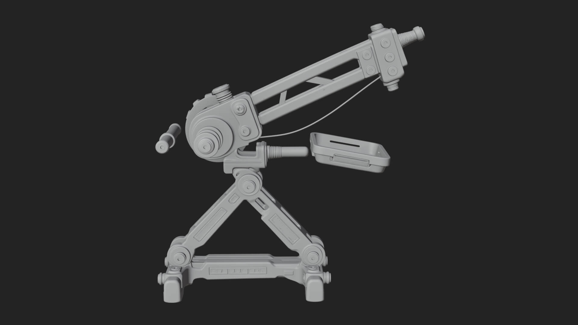 Siege Catapult Frame Model Design 2 3D Print Model 3D Model