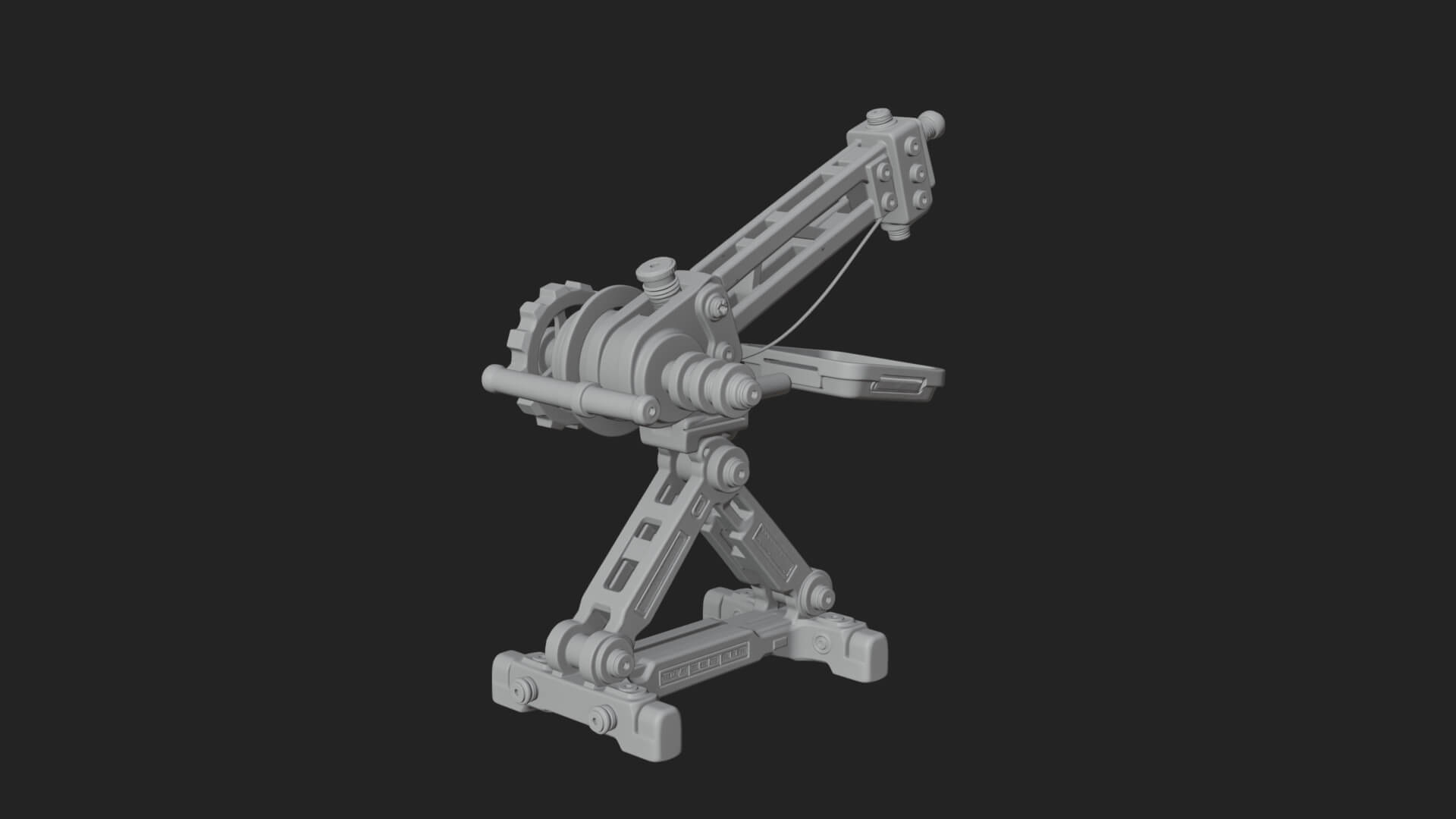 Siege Catapult Frame Model Design 2 3D Print Model 3D Model