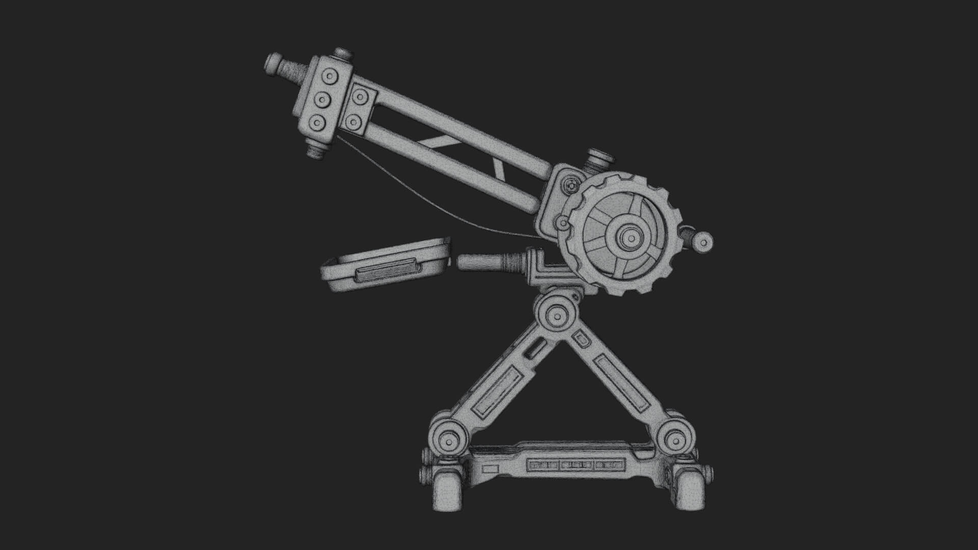 Siege Catapult Frame Model Design 2 3D Print Model 3D Model