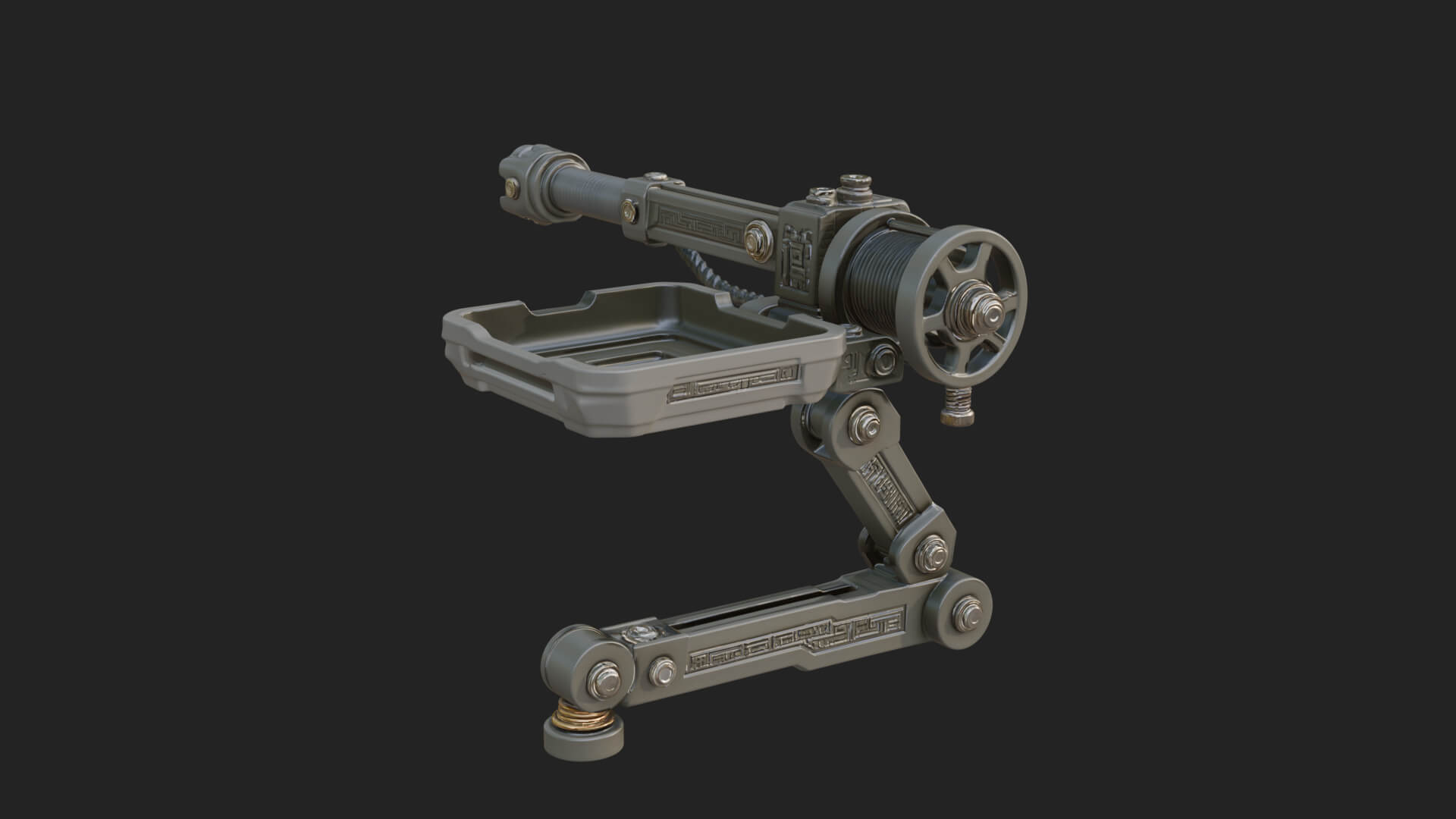 Siege Catapult Frame Model Design 4 3D Print Model 3D Model