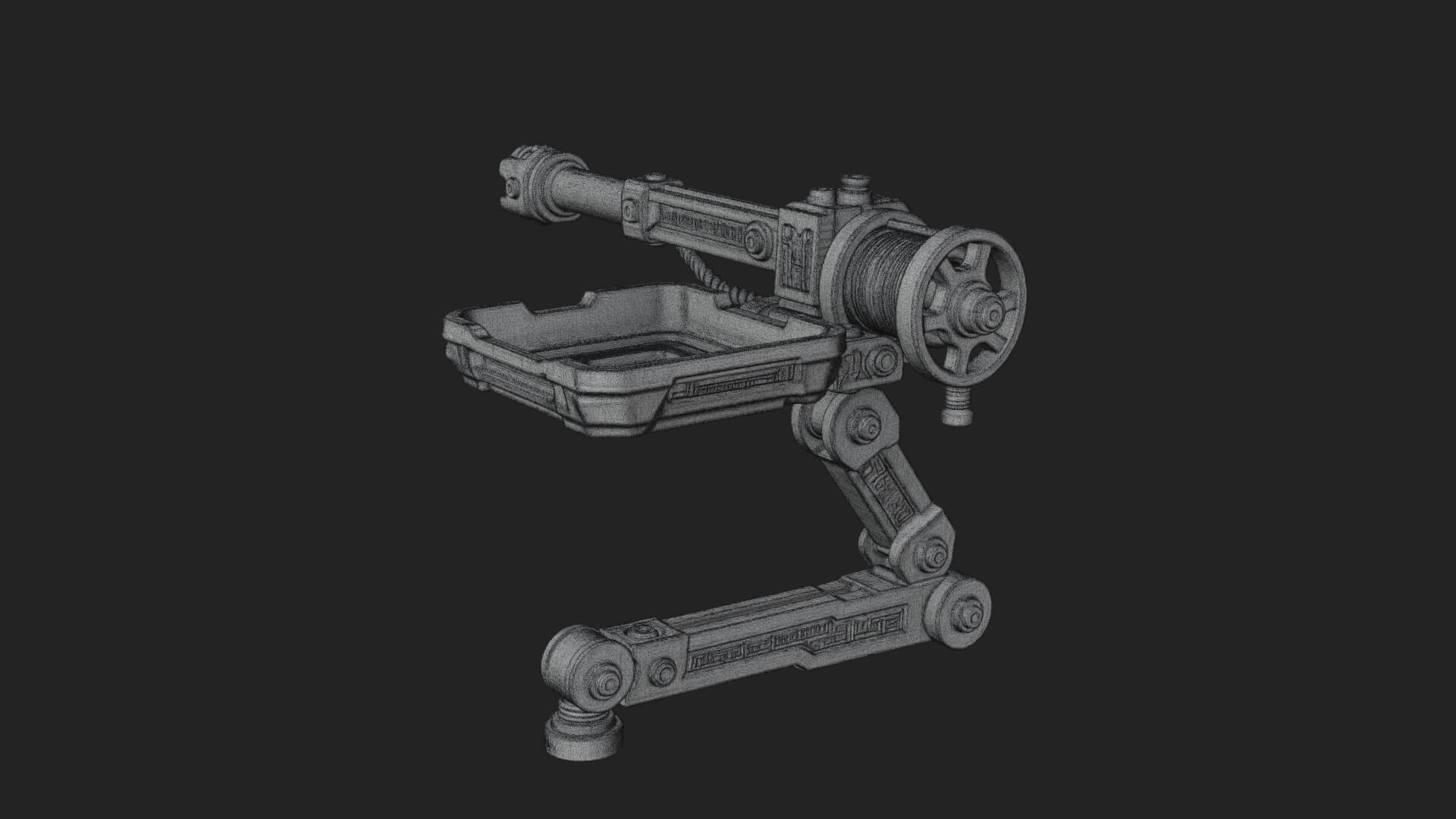 Siege Catapult Frame Model Design 4 3D Print Model 3D Model