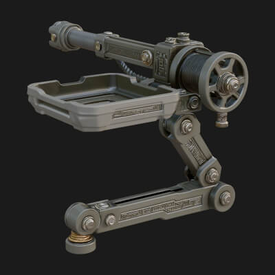Siege Catapult Frame Model Design 4 3D Print Model