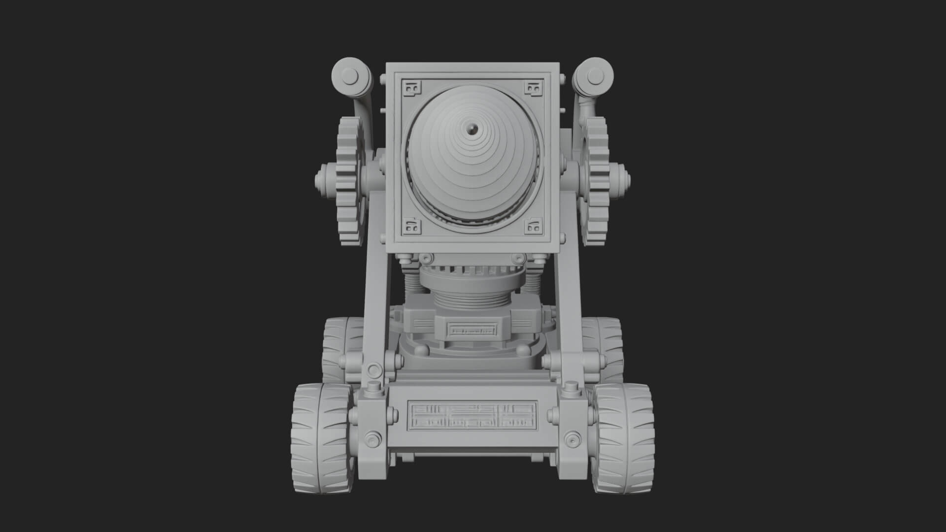 Siege Drill Engine Model Design 1 3D Print Model 3D Model