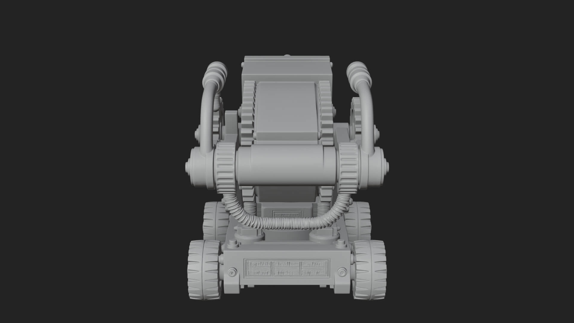Siege Drill Engine Model Design 1 3D Print Model 3D Model