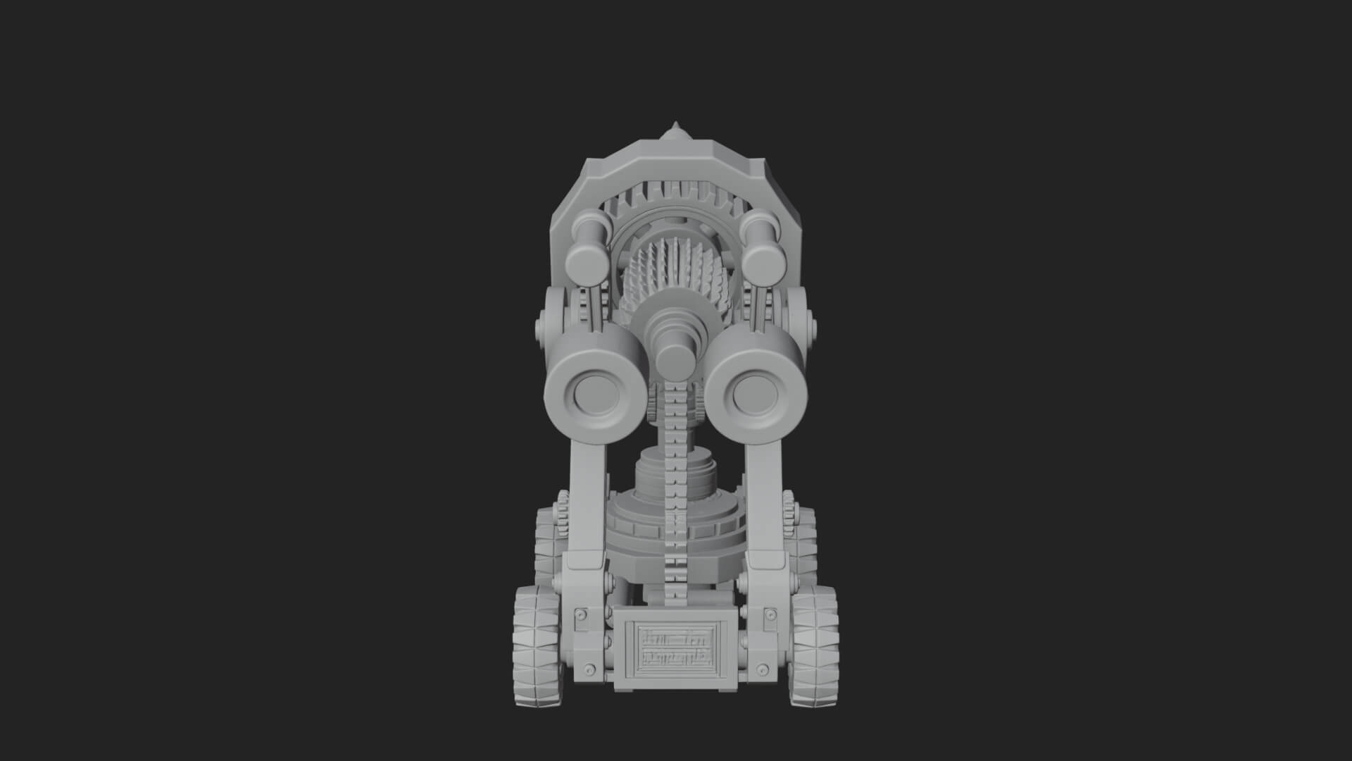 Siege Drill Engine Model Design 2 3D Print Model 3D Model