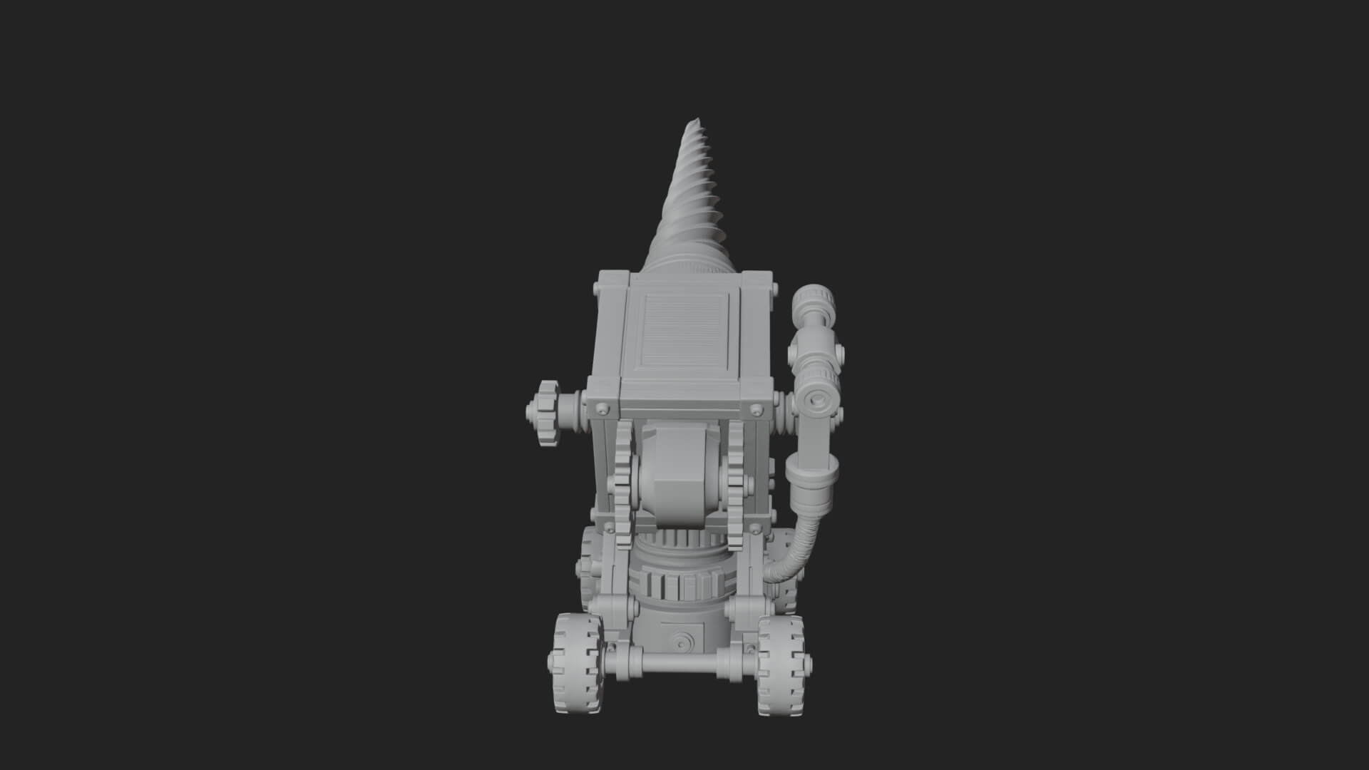 Siege Drill Engine Model Design 3 3D Print Model 3D Model