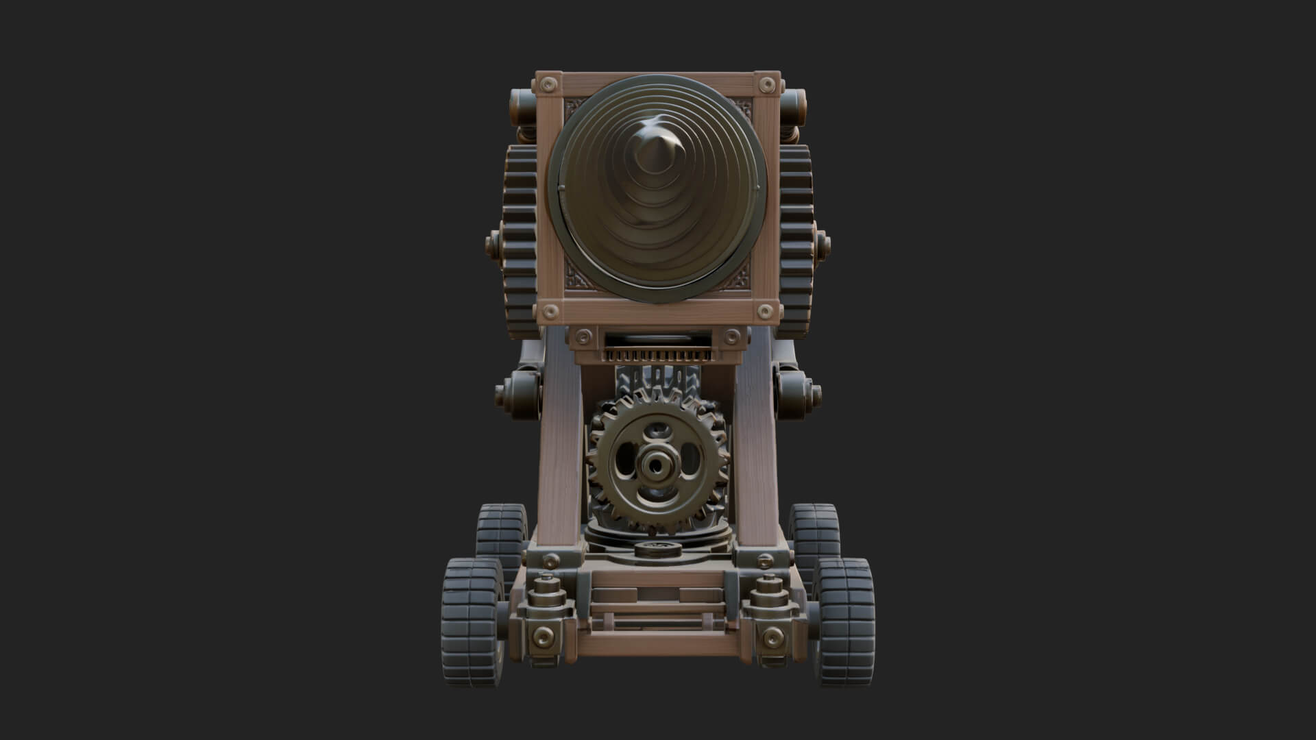 Siege Drill Engine Model Design 4 3D Print Model 3D Model