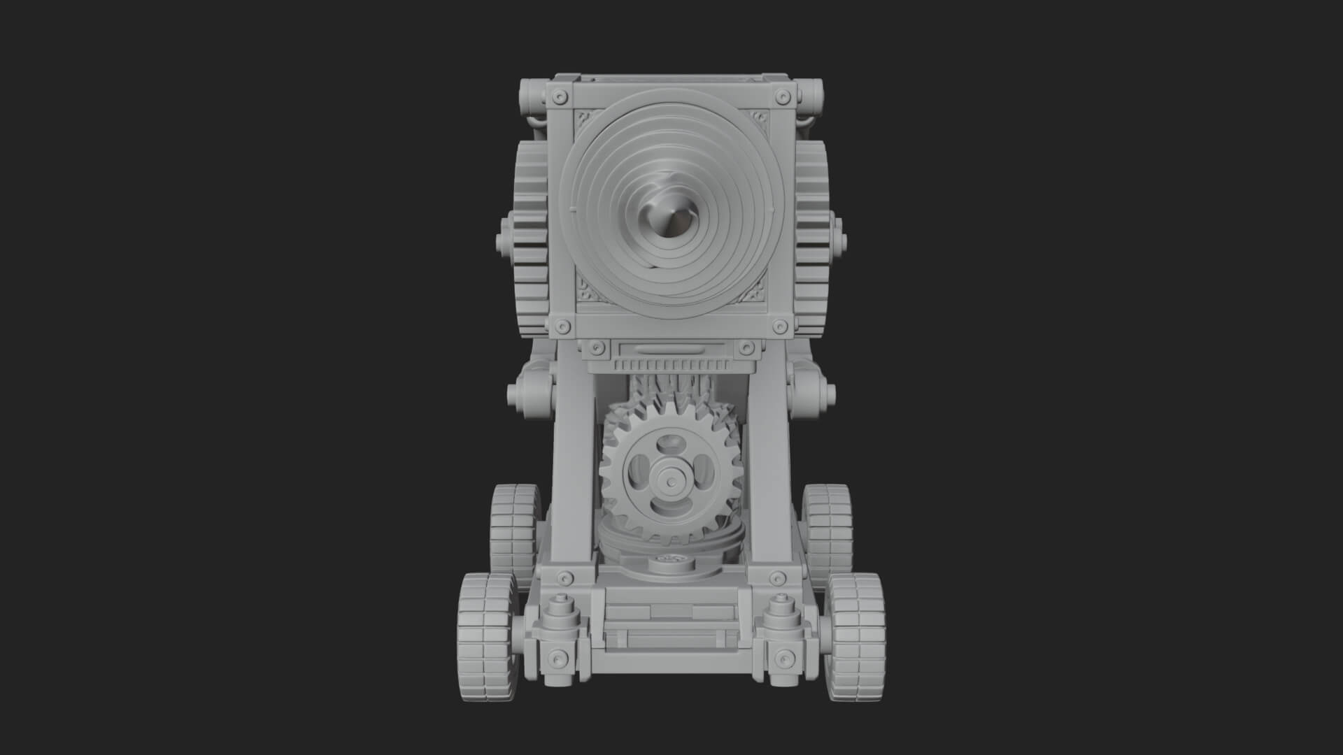 Siege Drill Engine Model Design 4 3D Print Model 3D Model