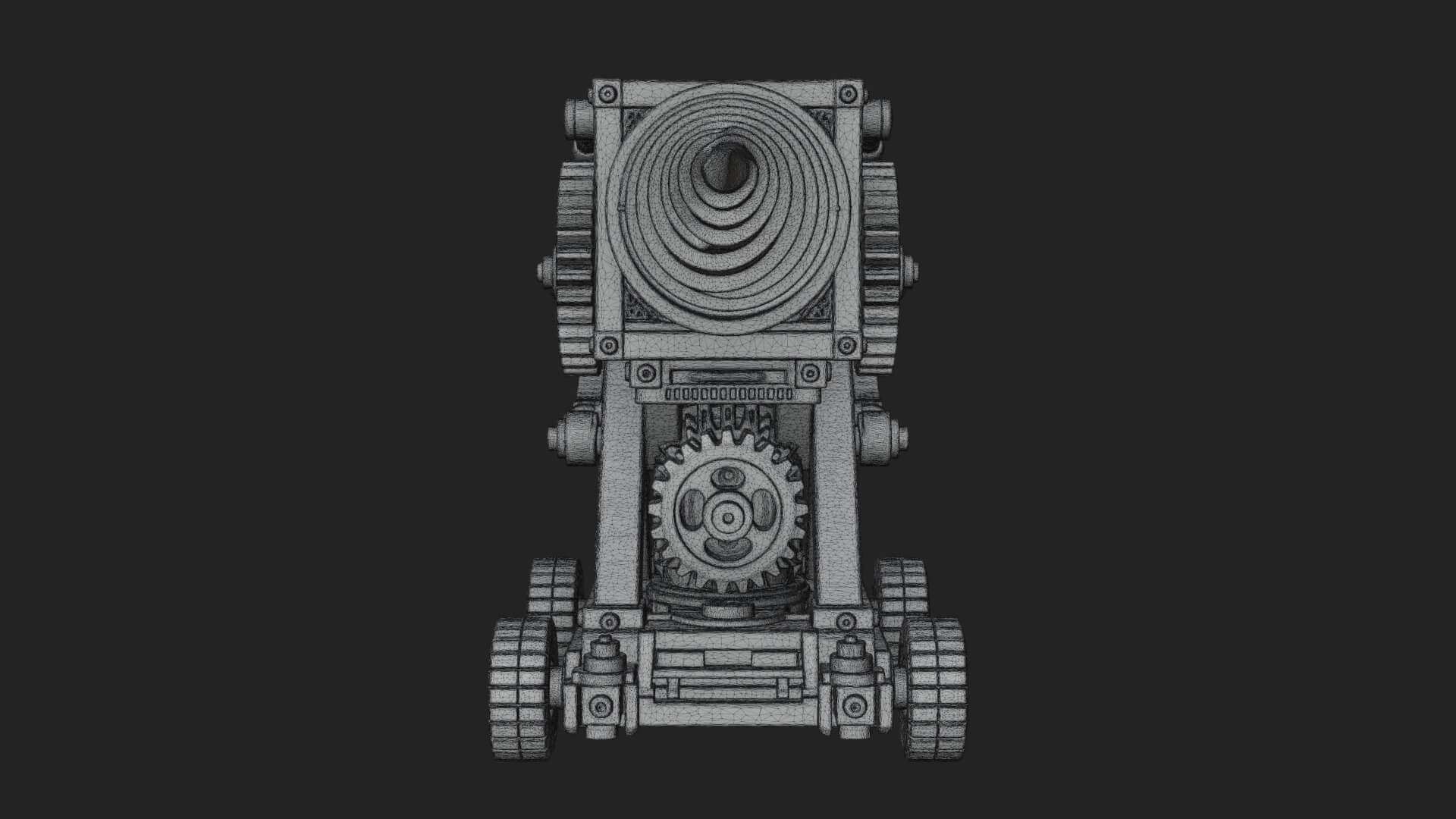 Siege Drill Engine Model Design 4 3D Print Model 3D Model