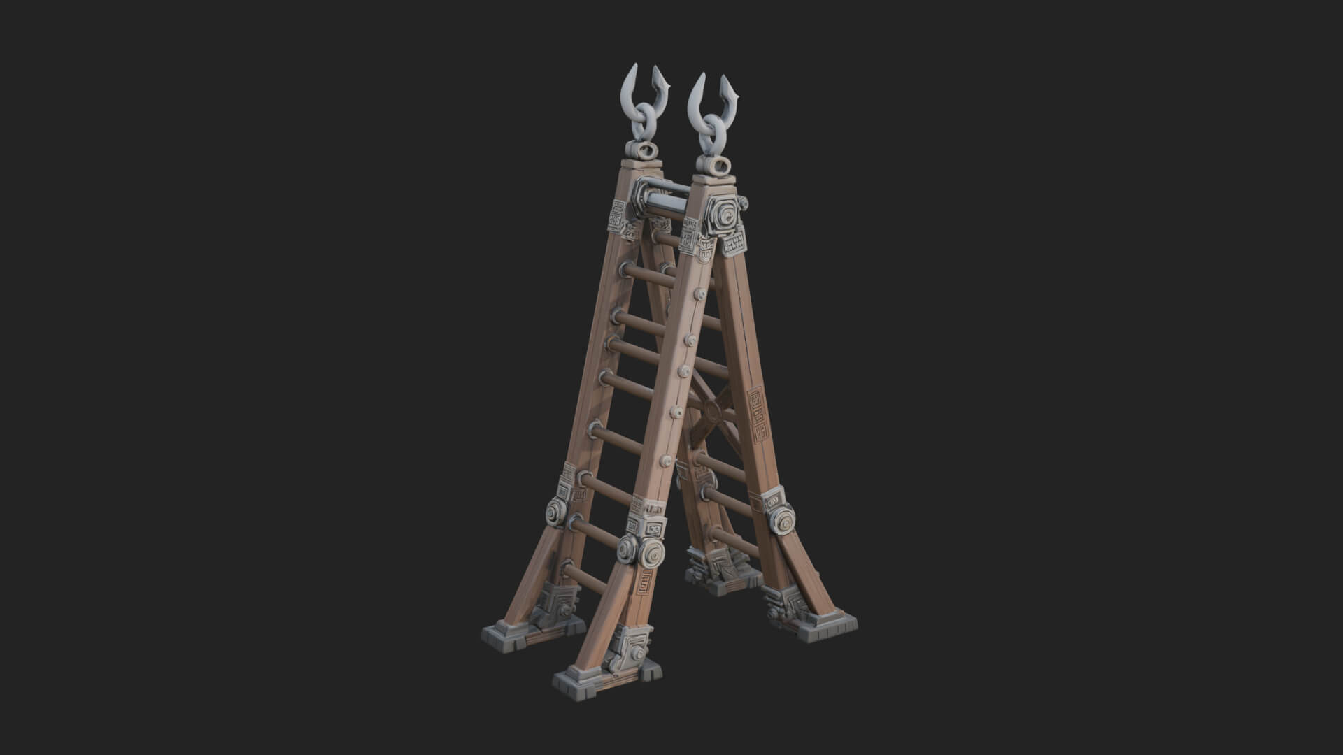 Siege Scaling Ladder Model Design 1 3D Print Model 3D Model