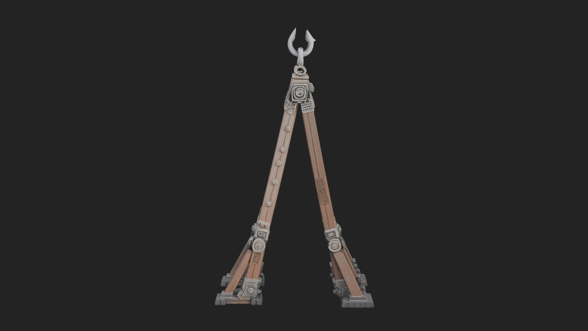 Siege Scaling Ladder Model Design 1 3D Print Model 3D Model