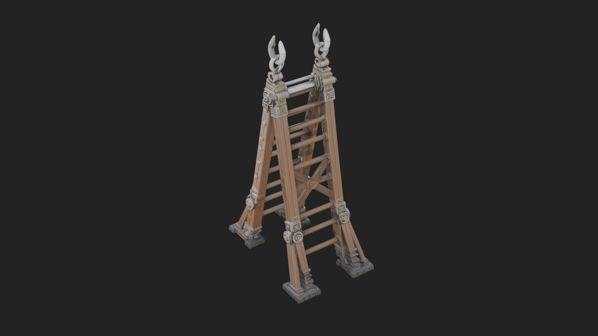 Siege Scaling Ladder Model Design 1 3D Print Model 3D Model