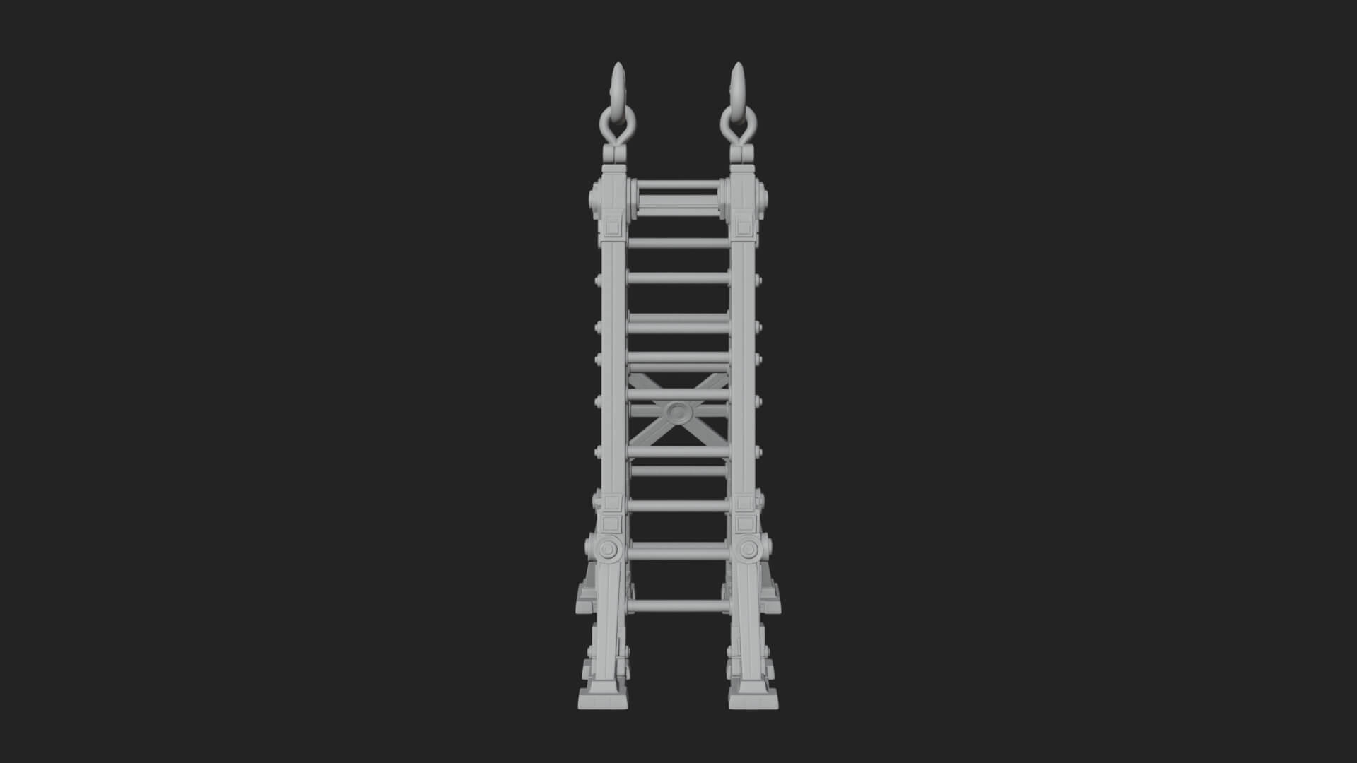 Siege Scaling Ladder Model Design 1 3D Print Model 3D Model