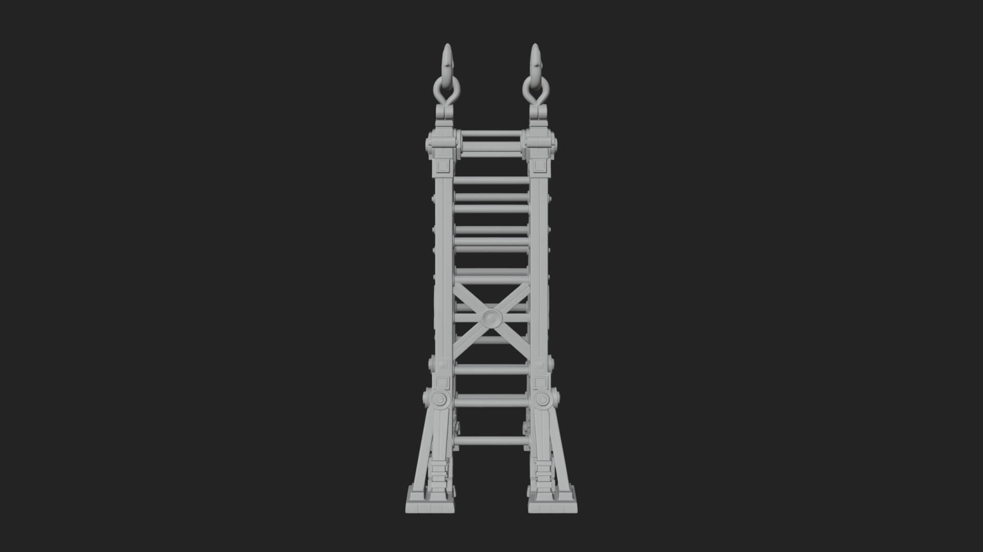 Siege Scaling Ladder Model Design 1 3D Print Model 3D Model