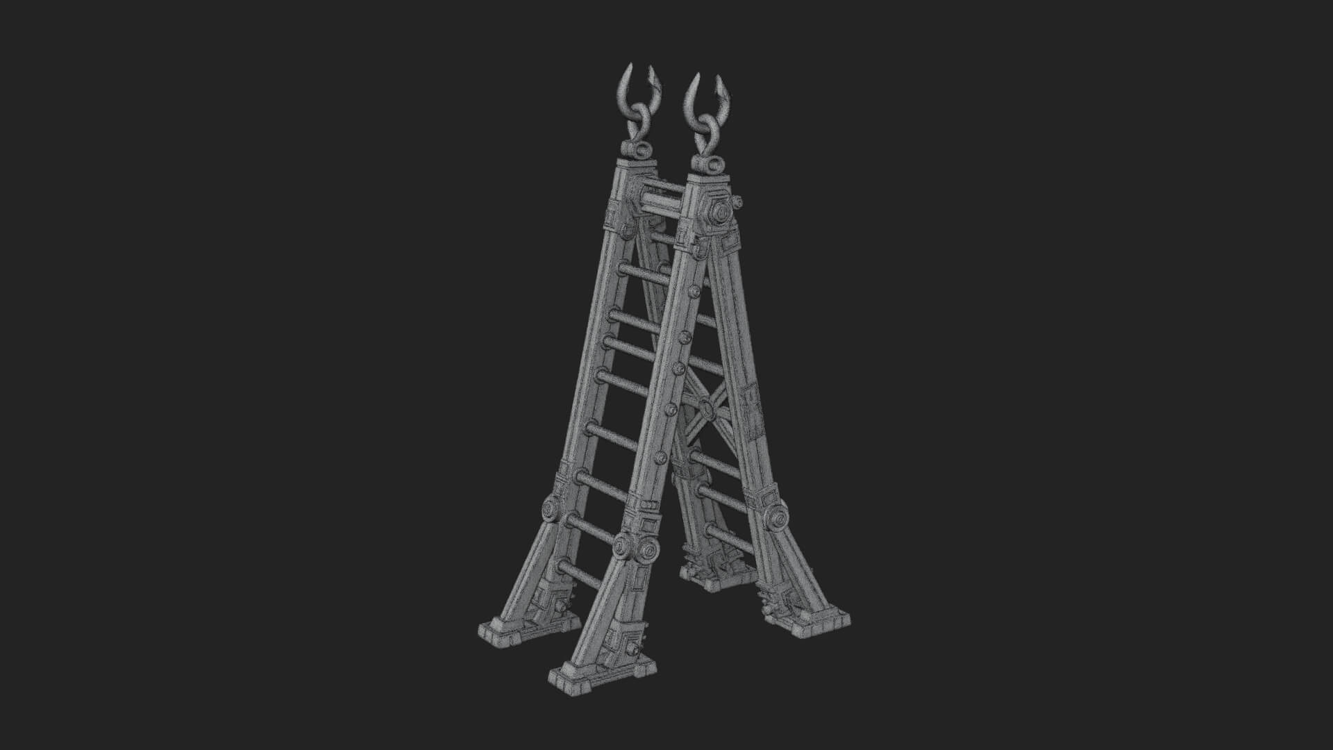 Siege Scaling Ladder Model Design 1 3D Print Model 3D Model