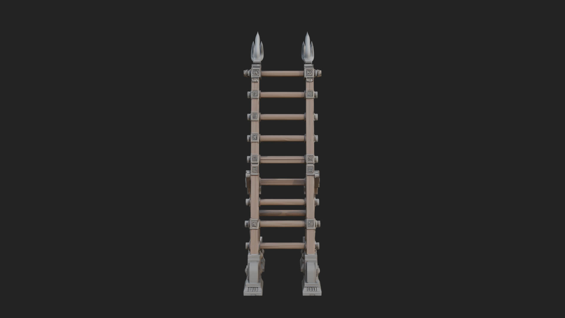 Siege Scaling Ladder Model Design 2 3D Print Model 3D Model