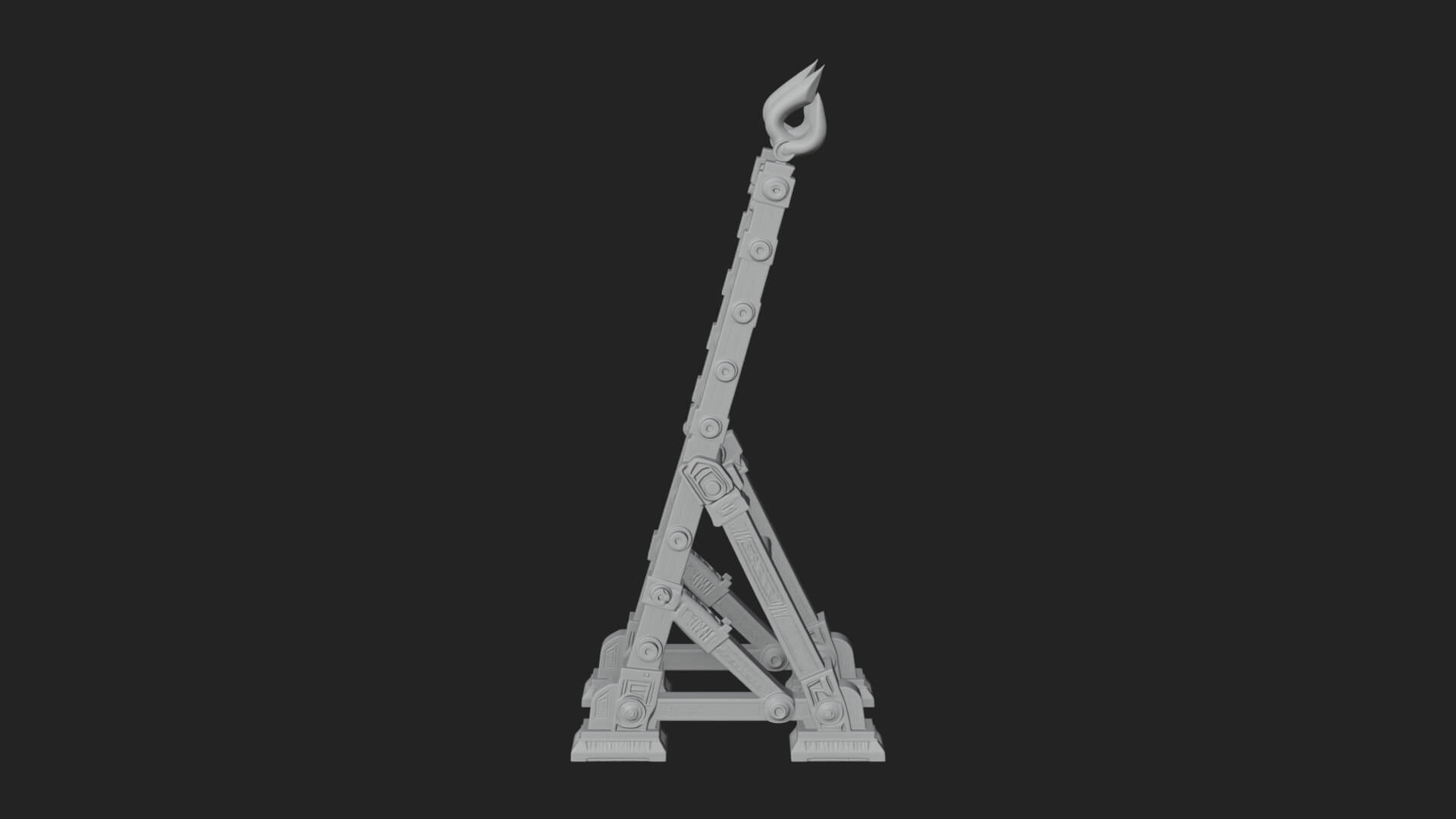 Siege Scaling Ladder Model Design 2 3D Print Model 3D Model