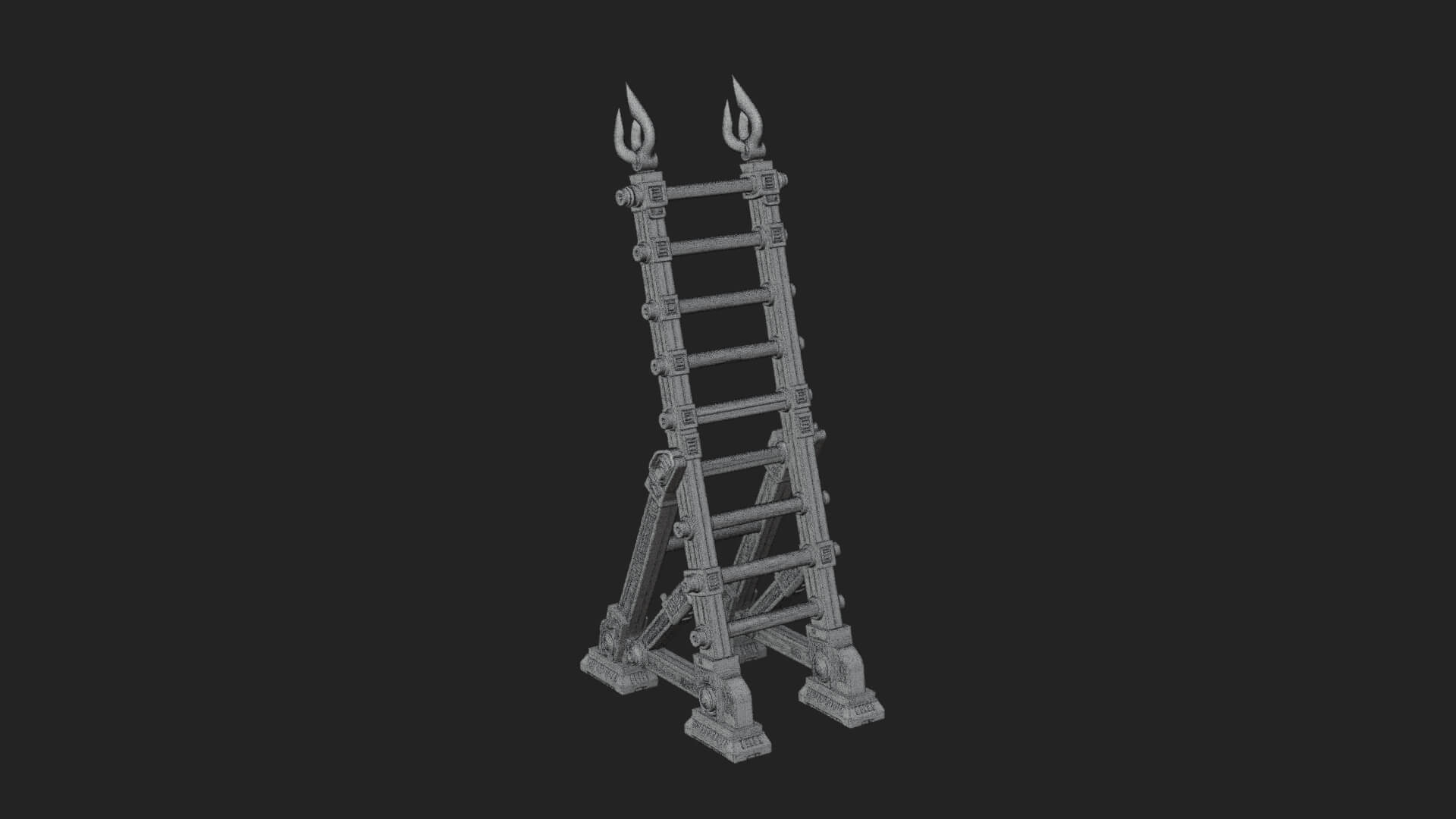 Siege Scaling Ladder Model Design 2 3D Print Model 3D Model