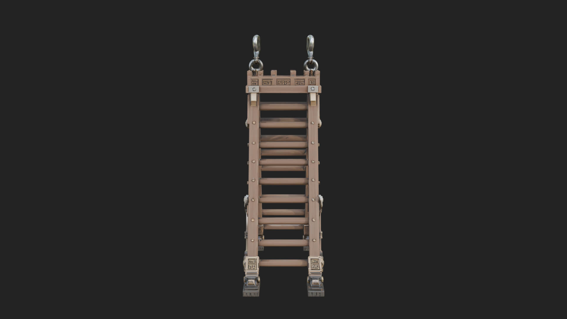 Siege Scaling Ladder Model Design 3 3D Print Model 3D Model