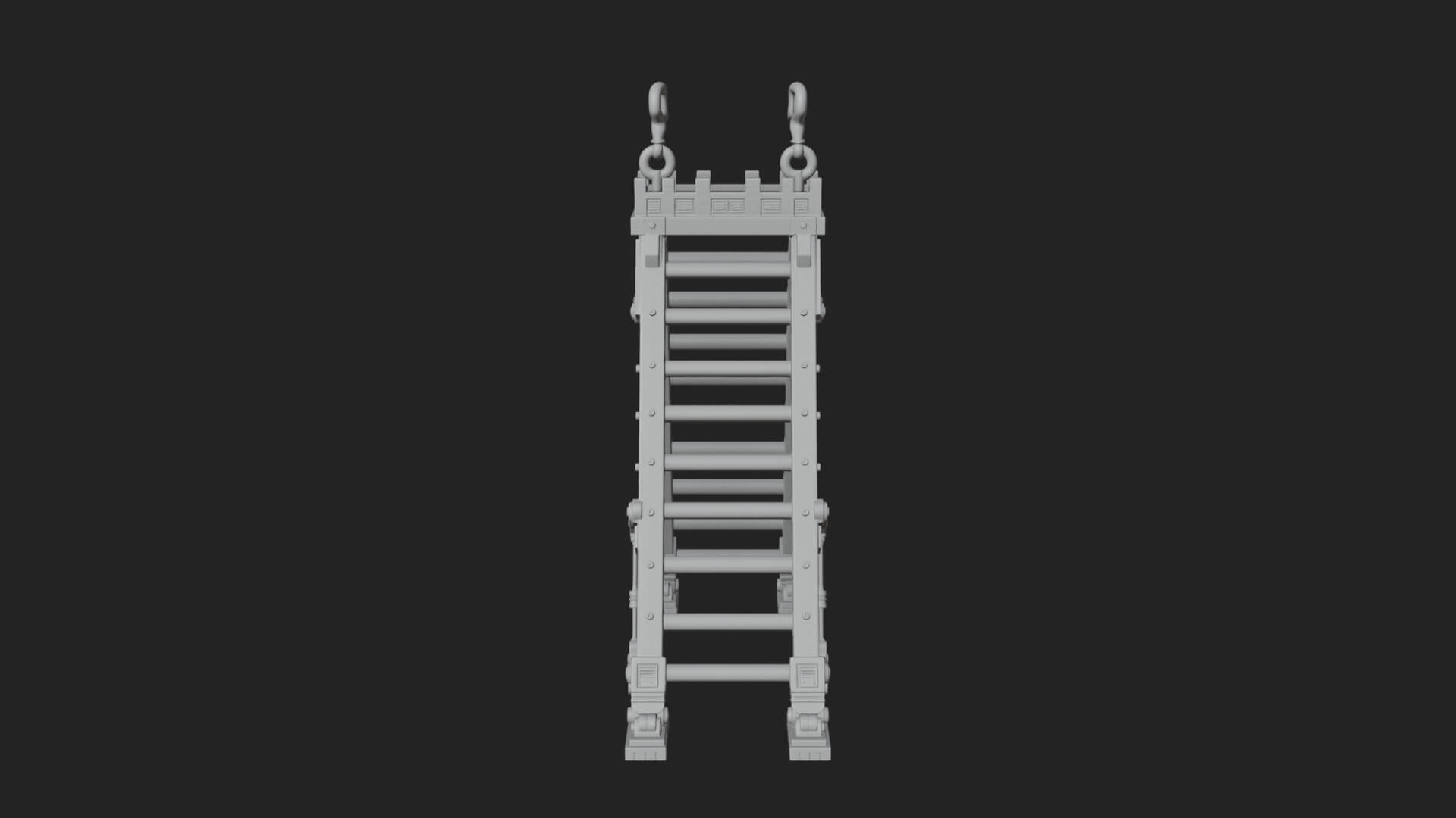 Siege Scaling Ladder Model Design 3 3D Print Model 3D Model