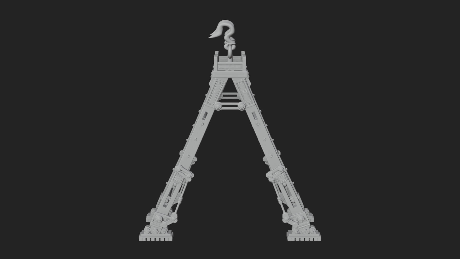 Siege Scaling Ladder Model Design 3 3D Print Model 3D Model