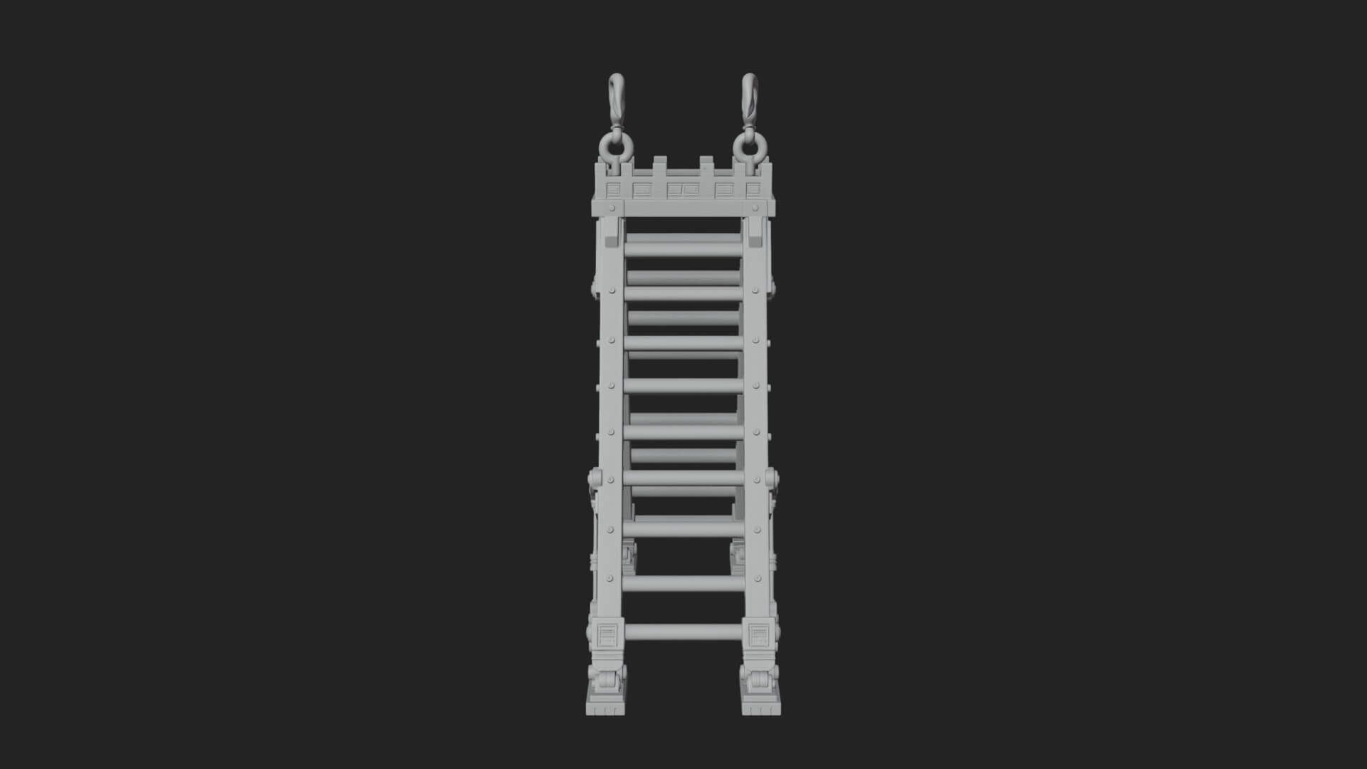 Siege Scaling Ladder Model Design 3 3D Print Model 3D Model