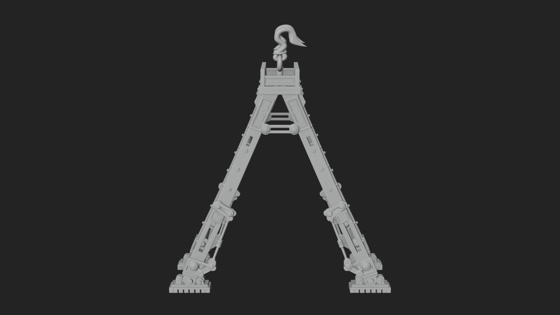 Siege Scaling Ladder Model Design 3 3D Print Model 3D Model