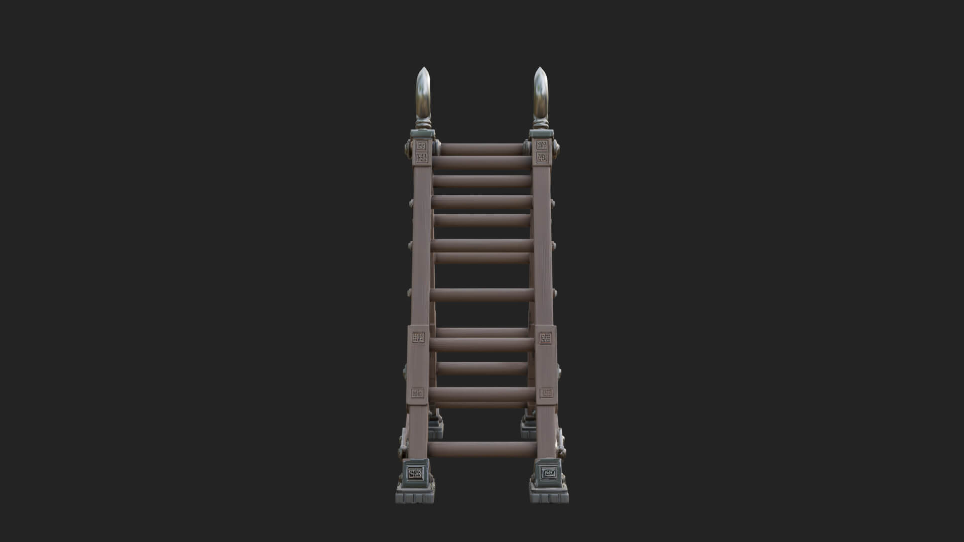 Siege Scaling Ladder Model Design 4 3D Print Model 3D Model