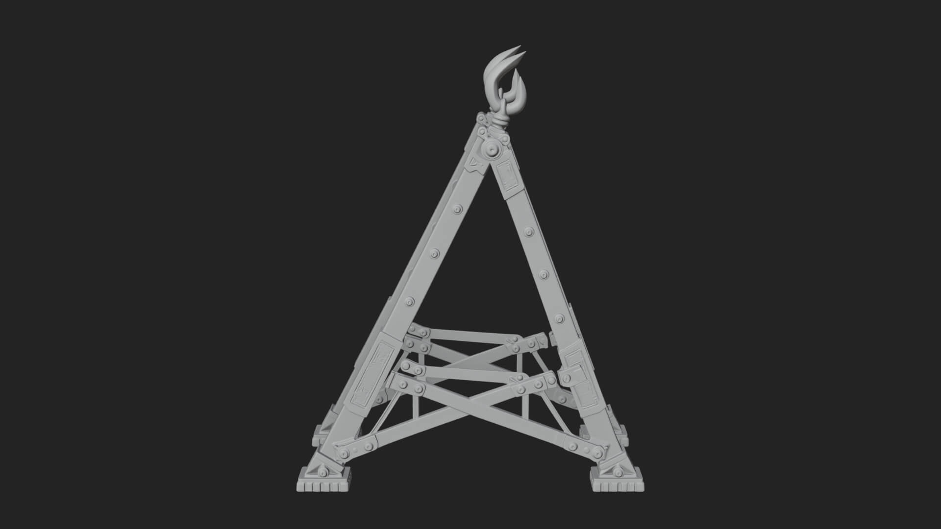 Siege Scaling Ladder Model Design 4 3D Print Model 3D Model